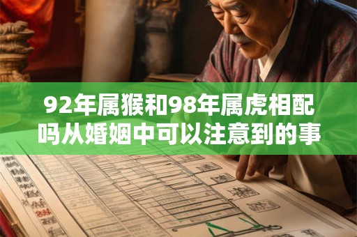92年属猴和98年属虎相配吗从婚姻中可以注意到的事项