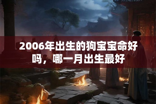 2006年出生的狗宝宝命好吗，哪一月出生最好