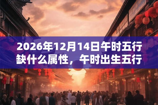 2026年12月14日午时五行缺什么属性，午时出生五行缺什么