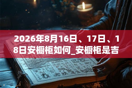 2026年8月16日、17日、18日安橱柜如何_安橱柜是吉日吗