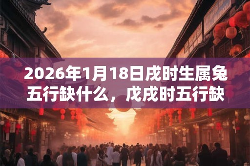 2026年1月18日戌时生属兔五行缺什么，戊戌时五行缺什么