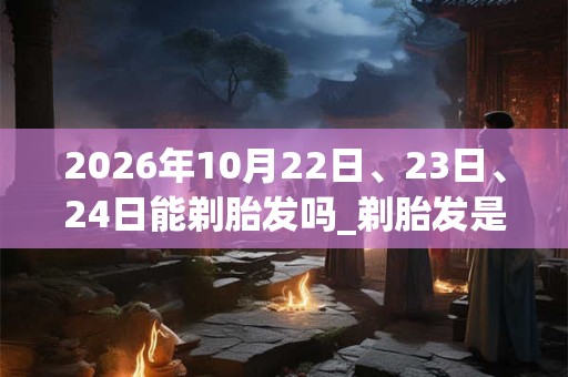 2026年10月22日、23日、24日能剃胎发吗_剃胎发是吉日吗