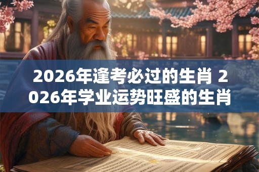 2026年逢考必过的生肖 2026年学业运势旺盛的生肖