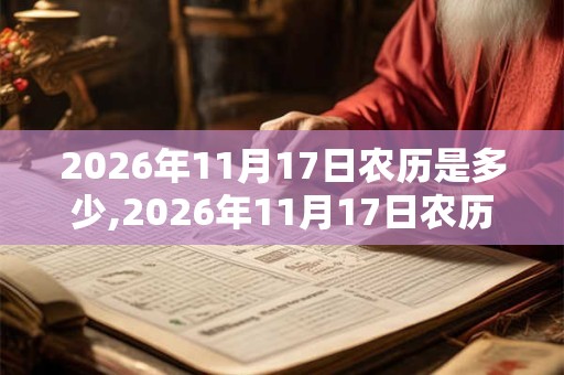 2026年11月17日农历是多少,2026年11月17日农历表