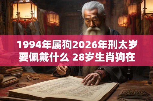 1994年属狗2026年刑太岁要佩戴什么 28岁生肖狗在牛年犯太岁怎么破解