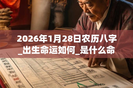 2026年1月28日农历八字_出生命运如何_是什么命