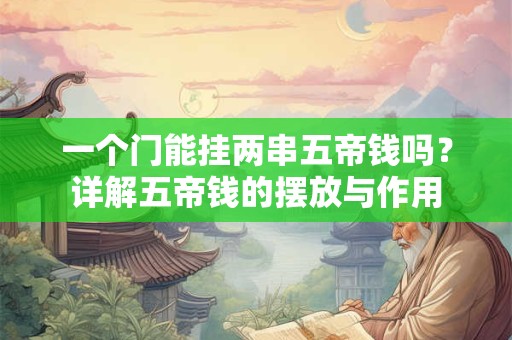一个门能挂两串五帝钱吗？详解五帝钱的摆放与作用