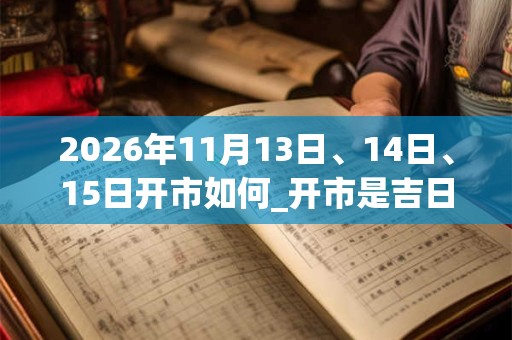 2026年11月13日、14日、15日开市如何_开市是吉日吗