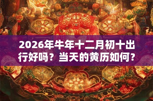 2026年牛年十二月初十出行好吗？当天的黄历如何？