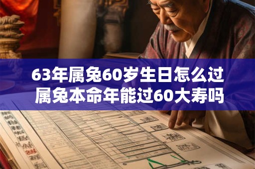 63年属兔60岁生日怎么过 属兔本命年能过60大寿吗