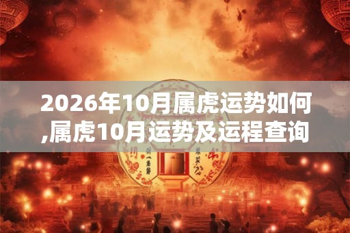 2026年10月属虎运势如何,属虎10月运势及运程查询