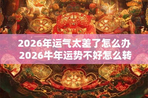 2026年运气太差了怎么办 2026牛年运势不好怎么转运