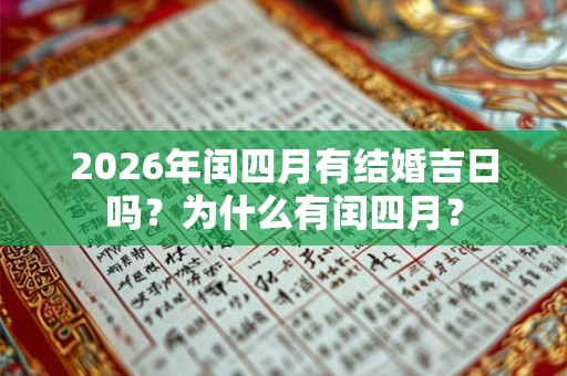 2026年闰四月有结婚吉日吗？为什么有闰四月？
