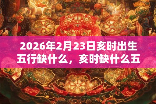 2026年2月23日亥时出生五行缺什么，亥时缺什么五行