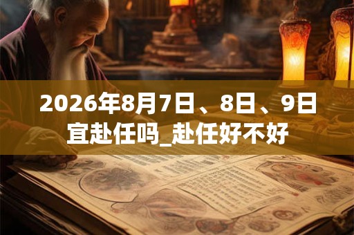 2026年8月7日、8日、9日宜赴任吗_赴任好不好