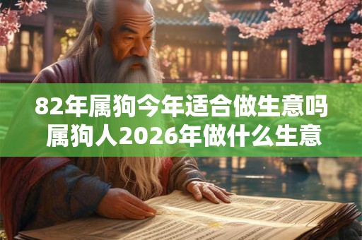 82年属狗今年适合做生意吗 属狗人2026年做什么生意赚钱