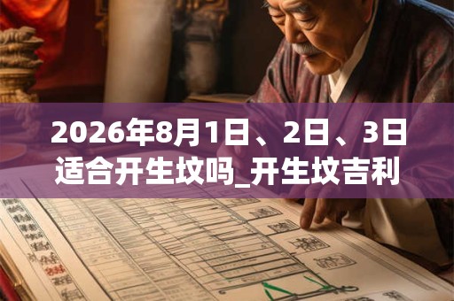 2026年8月1日、2日、3日适合开生坟吗_开生坟吉利吗