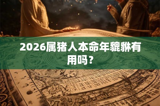 2026属猪人本命年貔貅有用吗？