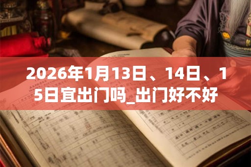 2026年1月13日、14日、15日宜出门吗_出门好不好