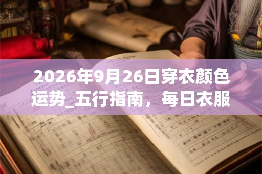 2026年9月26日穿衣颜色运势_五行指南，每日衣服颜色幸运色