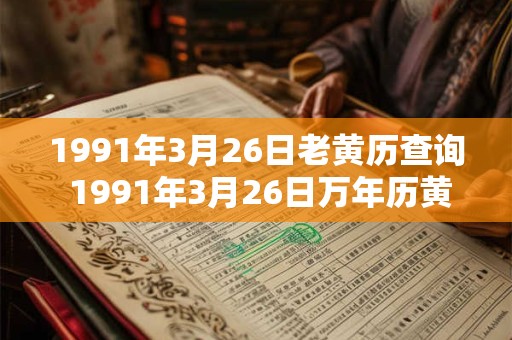 1991年3月26日老黄历查询 1991年3月26日万年历黄道吉日