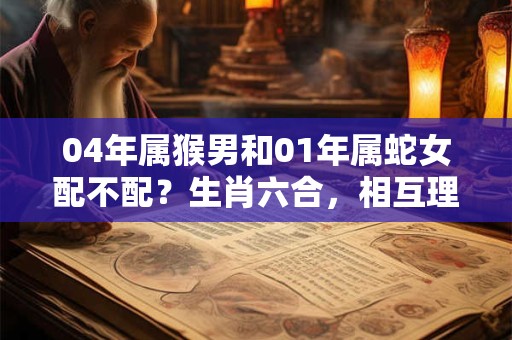 04年属猴男和01年属蛇女配不配？生肖六合，相互理解包容！