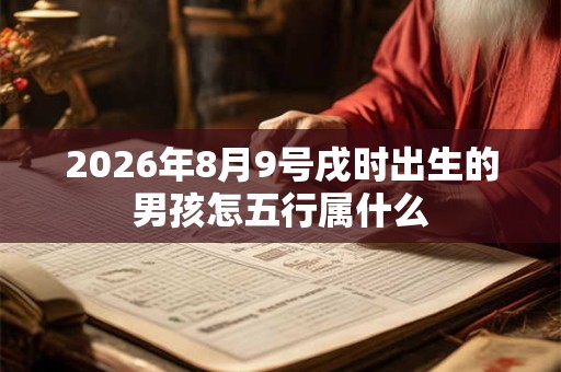 2026年8月9号戌时出生的男孩怎五行属什么