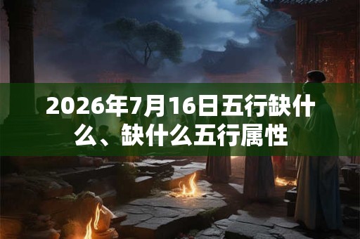2026年7月16日五行缺什么、缺什么五行属性