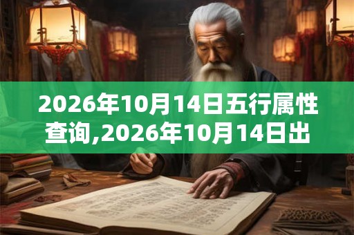 2026年10月14日五行属性查询,2026年10月14日出生五行属什么