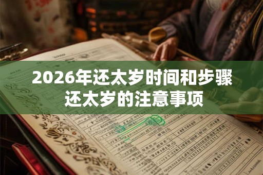 2026年还太岁时间和步骤 还太岁的注意事项