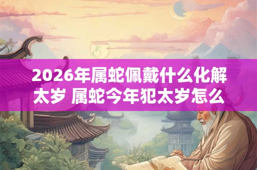 2026年属蛇佩戴什么化解太岁 属蛇今年犯太岁怎么化解