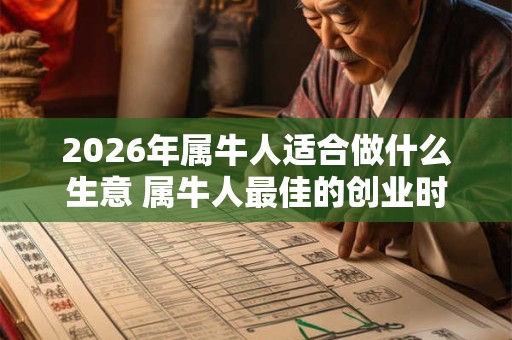 2026年属牛人适合做什么生意 属牛人最佳的创业时间