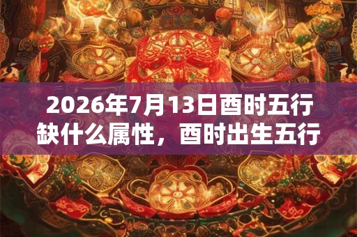 2026年7月13日酉时五行缺什么属性，酉时出生五行缺什么