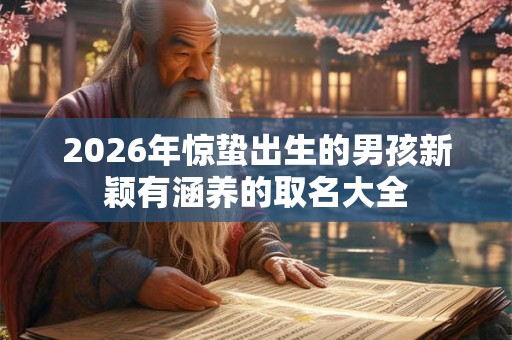 2026年惊蛰出生的男孩新颖有涵养的取名大全