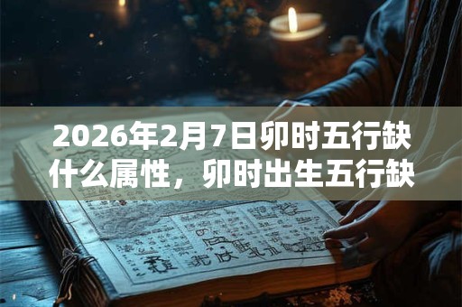 2026年2月7日卯时五行缺什么属性,卯时出生五行缺什么 2026年2月7日卯时五行缺什么属性,卯时出生五行缺什么