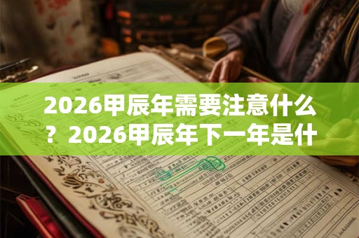 2026甲辰年需要注意什么？2026甲辰年下一年是什么年？
