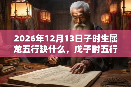 2026年12月13日子时生属龙五行缺什么，戊子时五行缺什么