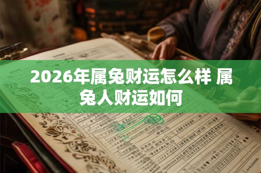 2026年属兔财运怎么样 属兔人财运如何