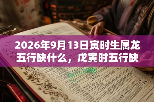 2026年9月13日寅时生属龙五行缺什么，戊寅时五行缺什么