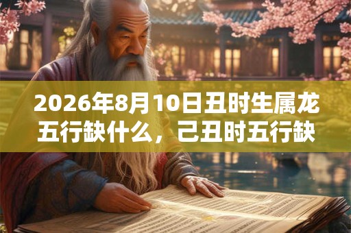 2026年8月10日丑时生属龙五行缺什么，己丑时五行缺什么