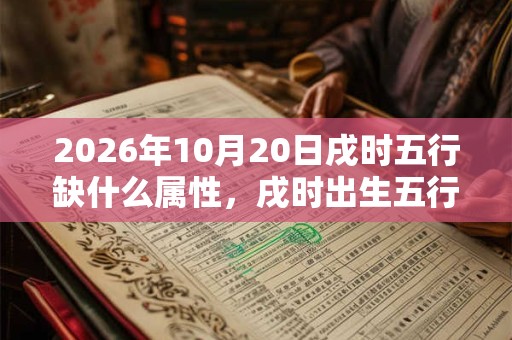 2026年10月20日戌时五行缺什么属性,戌时出生五行缺什么 2026年10月20日戌时五行缺什么属性,戌时出生五行缺什么