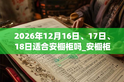 2026年12月16日、17日、18日适合安橱柜吗_安橱柜吉利吗