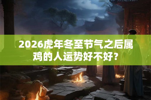 2026虎年冬至节气之后属鸡的人运势好不好？