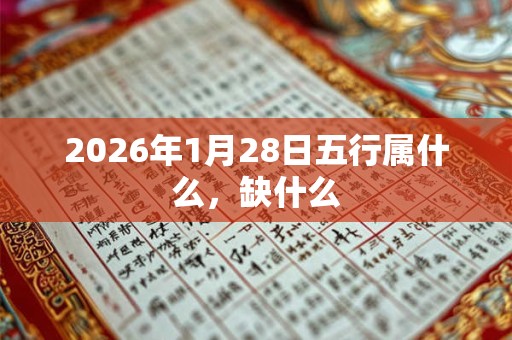 2026年1月28日五行属什么，缺什么