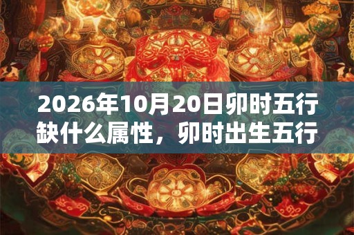 2026年10月20日卯时五行缺什么属性，卯时出生五行缺什么