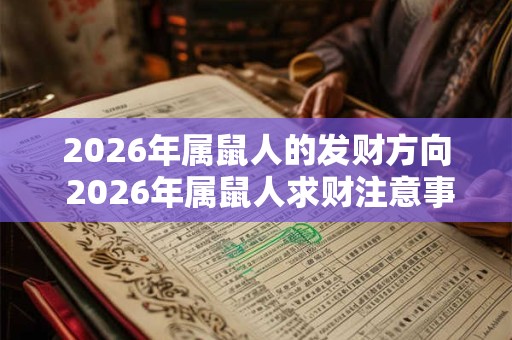 2026年属鼠人的发财方向 2026年属鼠人求财注意事项