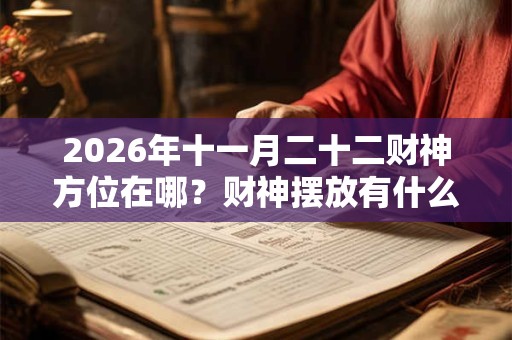 2026年十一月二十二财神方位在哪？财神摆放有什么讲究？