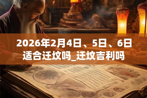 2026年2月4日、5日、6日适合迁坟吗_迁坟吉利吗