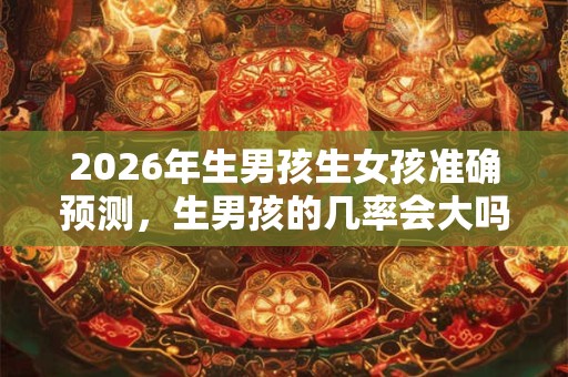 2026年生男孩生女孩准确预测，生男孩的几率会大吗？