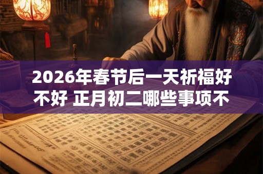 2026年春节后一天祈福好不好 正月初二哪些事项不宜做